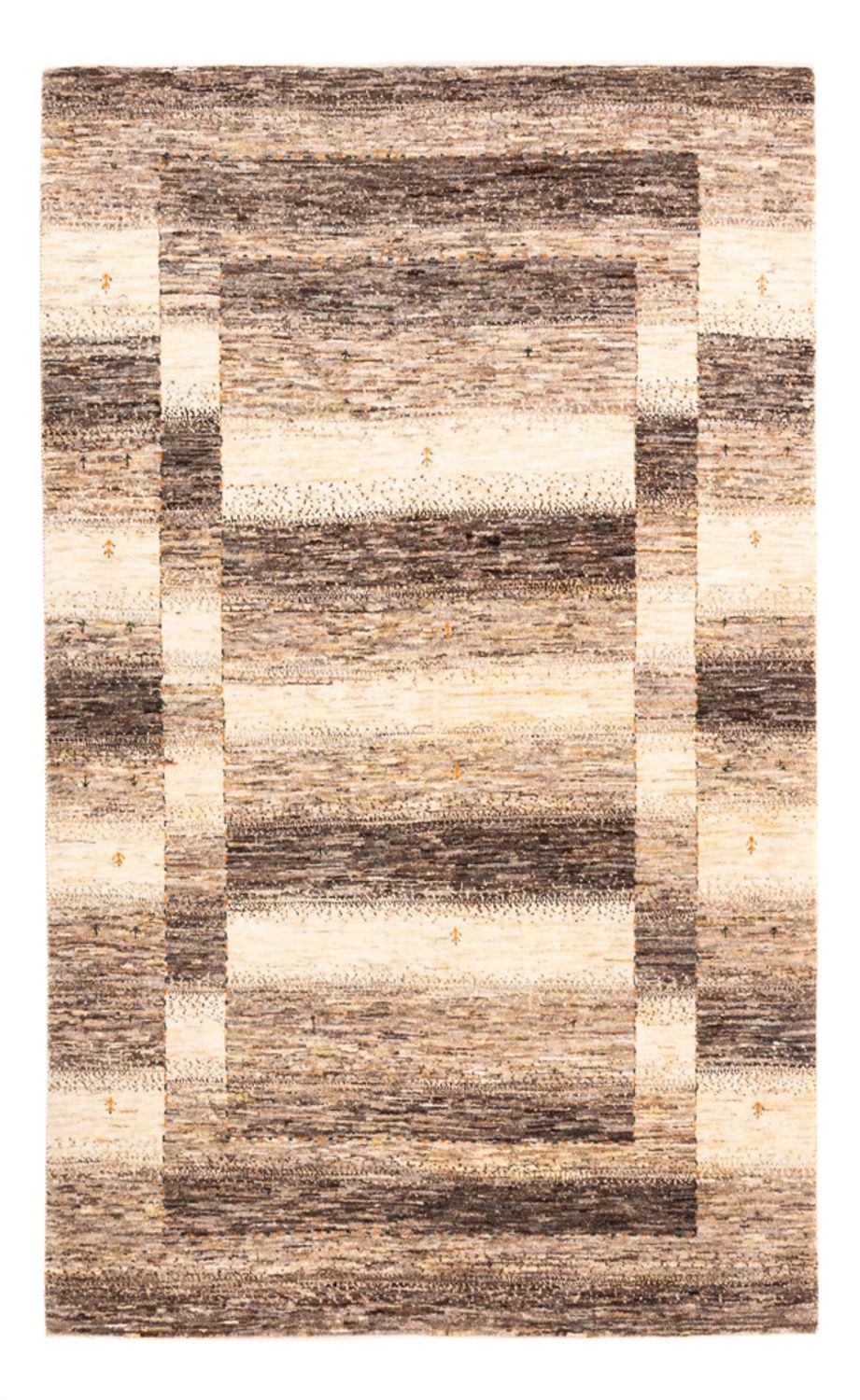 Gabbeh Tæppe - Loribaft Persisk - 196 x 124 cm - natur