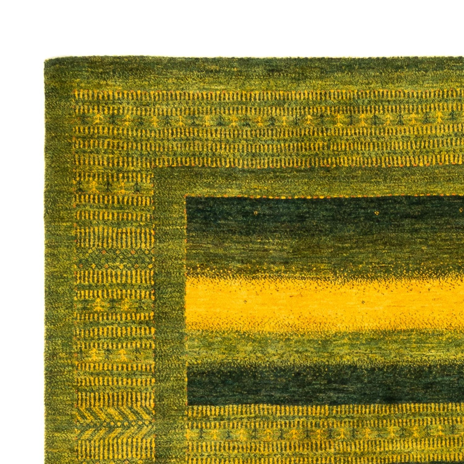 Gabbeh Tæppe - Loribaft Persisk - 298 x 216 cm - grøn