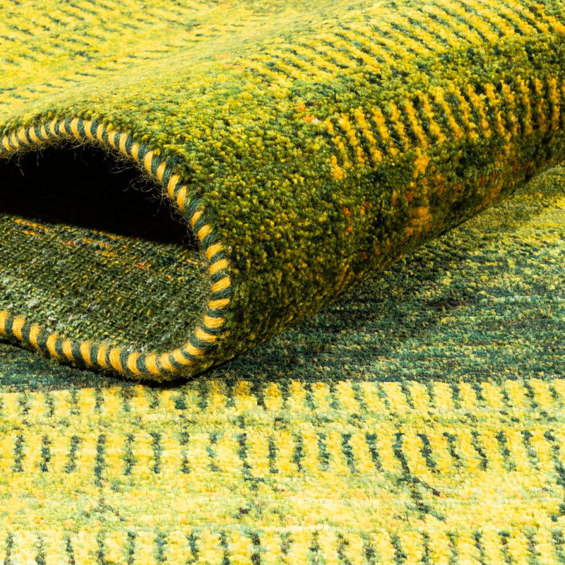 Gabbeh Tæppe - Loribaft Persisk - 298 x 216 cm - grøn