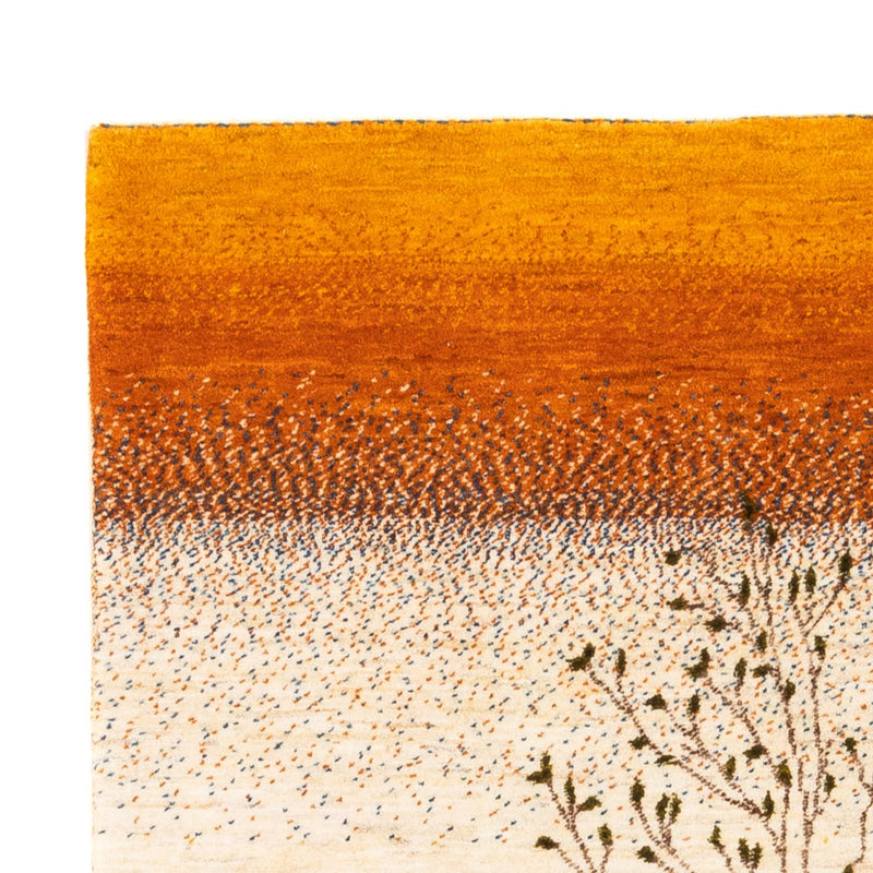 Gabbeh Tæppe - Loribaft Persisk - 175 x 129 cm - guld