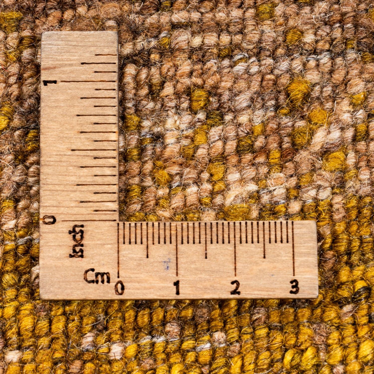 Gabbeh Tæppe - Loribaft Persisk - 175 x 129 cm - guld