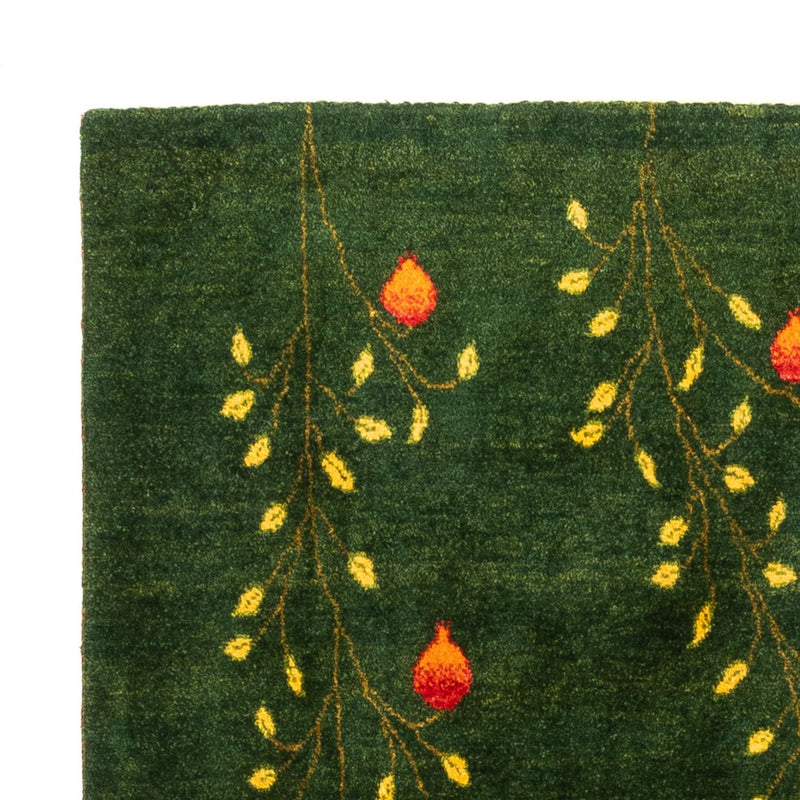 Gabbeh Tæppe - Loribaft Persisk - 191 x 126 cm - grøn