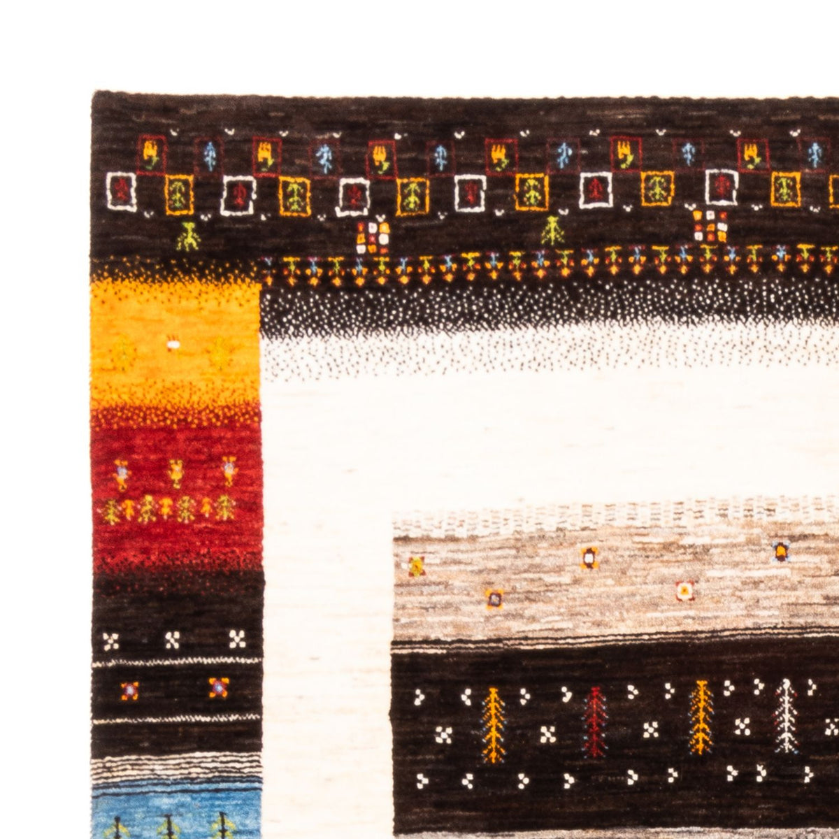 Gabbeh Tæppe - Loribaft Persisk - Royal - 244 x 177 cm - natur