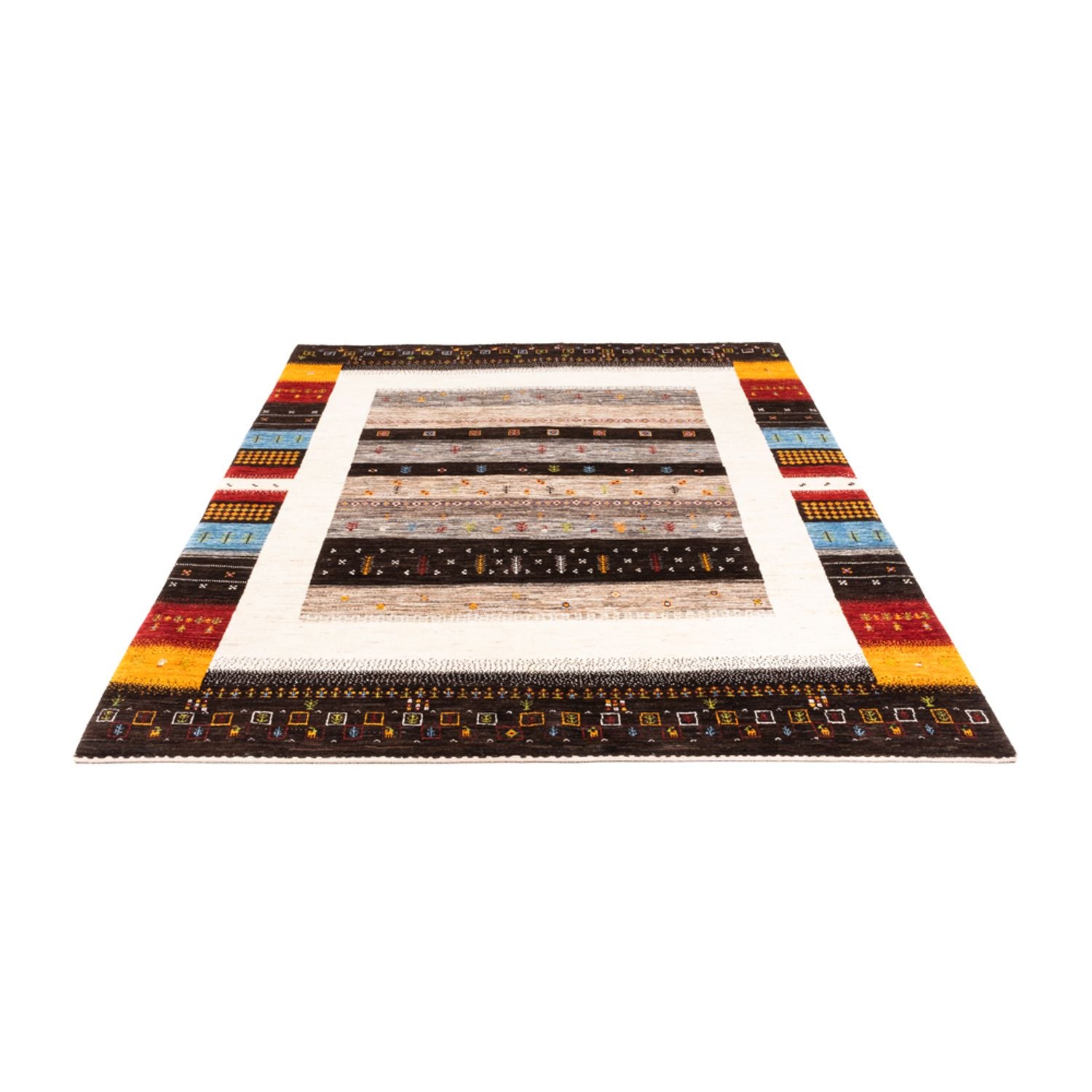 Gabbeh Tæppe - Loribaft Persisk - Royal - 244 x 177 cm - natur