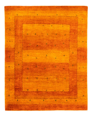 Gabbeh Tæppe - Loribaft Persisk - 162 x 125 cm - guld
