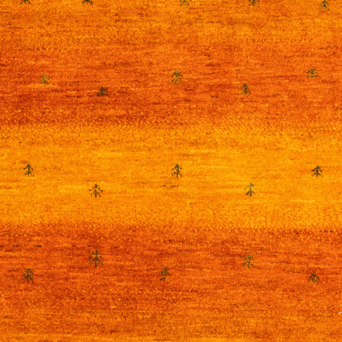 Gabbeh Tæppe - Loribaft Persisk - 162 x 125 cm - guld