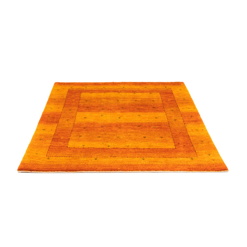Gabbeh Tæppe - Loribaft Persisk - 162 x 125 cm - guld