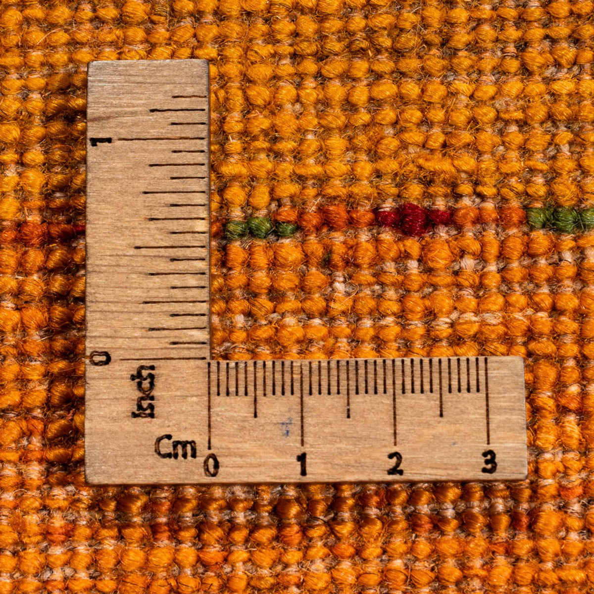 Gabbeh Tæppe - Loribaft Persisk - 162 x 125 cm - guld