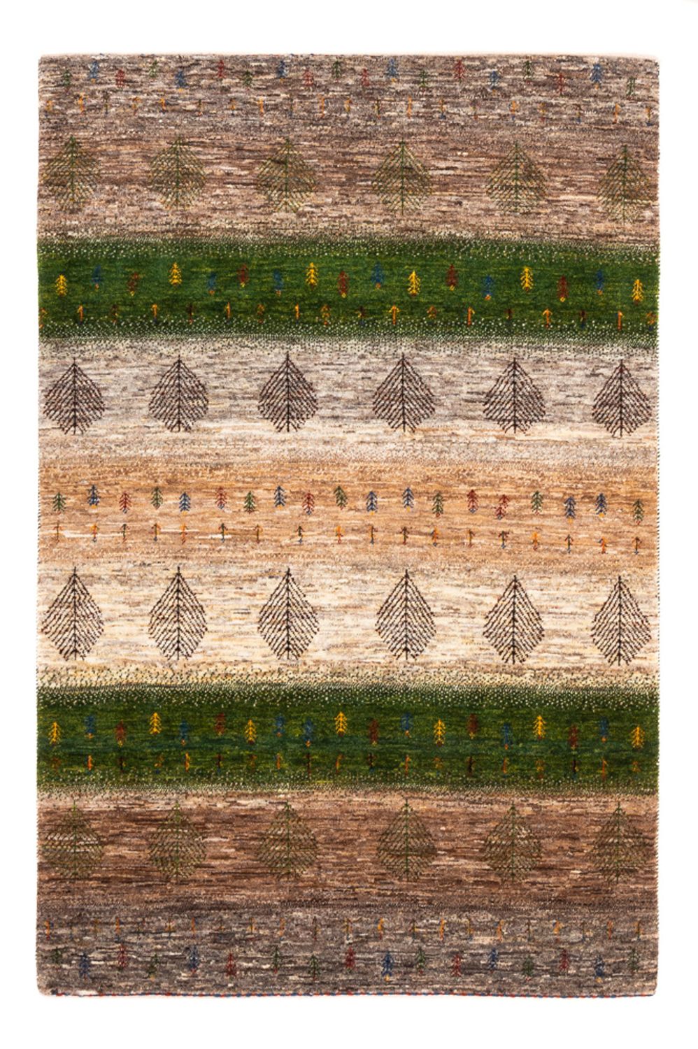 Gabbeh Tæppe - Loribaft Persisk - 174 x 117 cm - grå