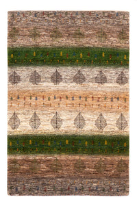 Gabbeh Tæppe - Loribaft Persisk - 174 x 117 cm - grå