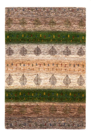 Gabbeh Tæppe - Loribaft Persisk - 174 x 117 cm - grå