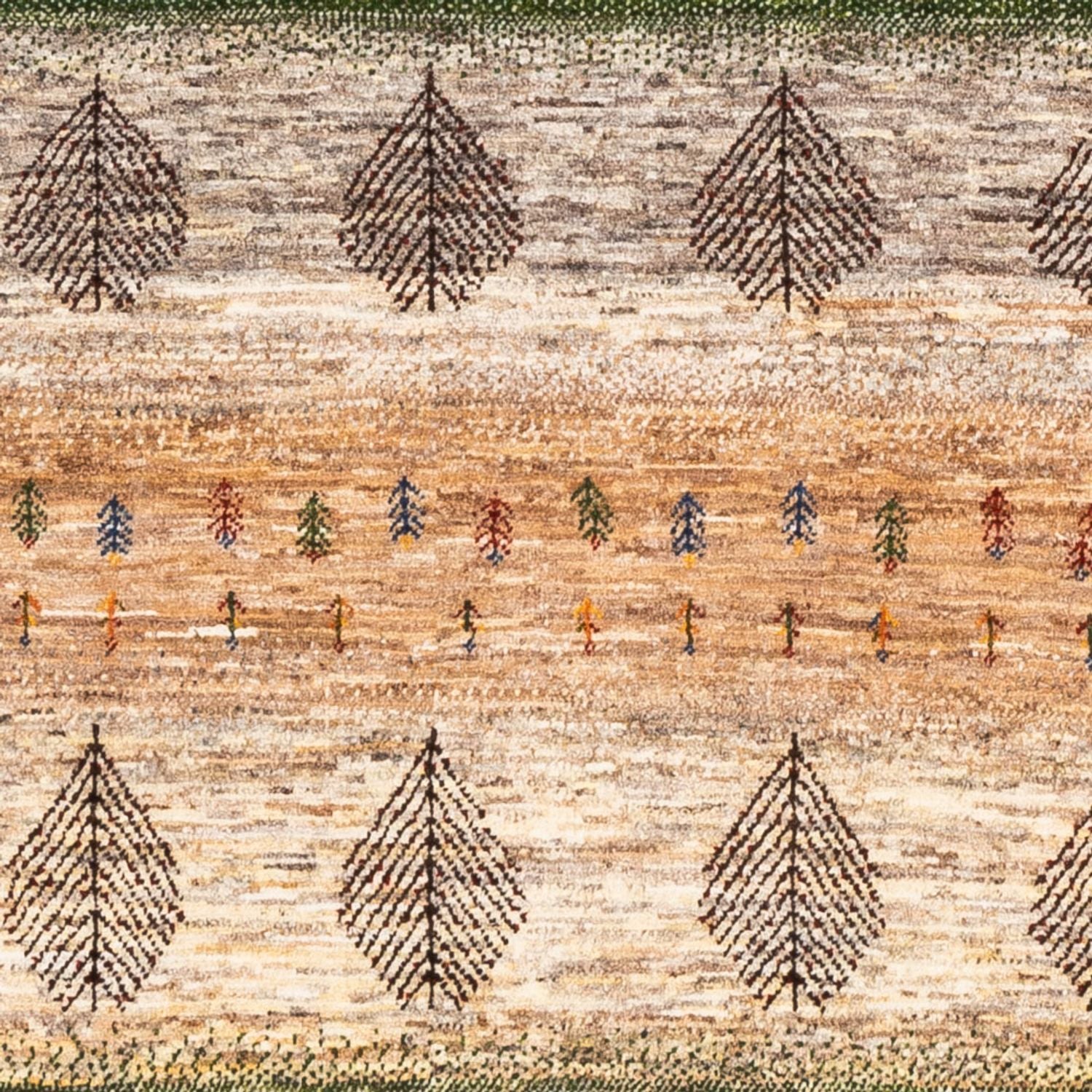 Gabbeh Tæppe - Loribaft Persisk - 174 x 117 cm - grå