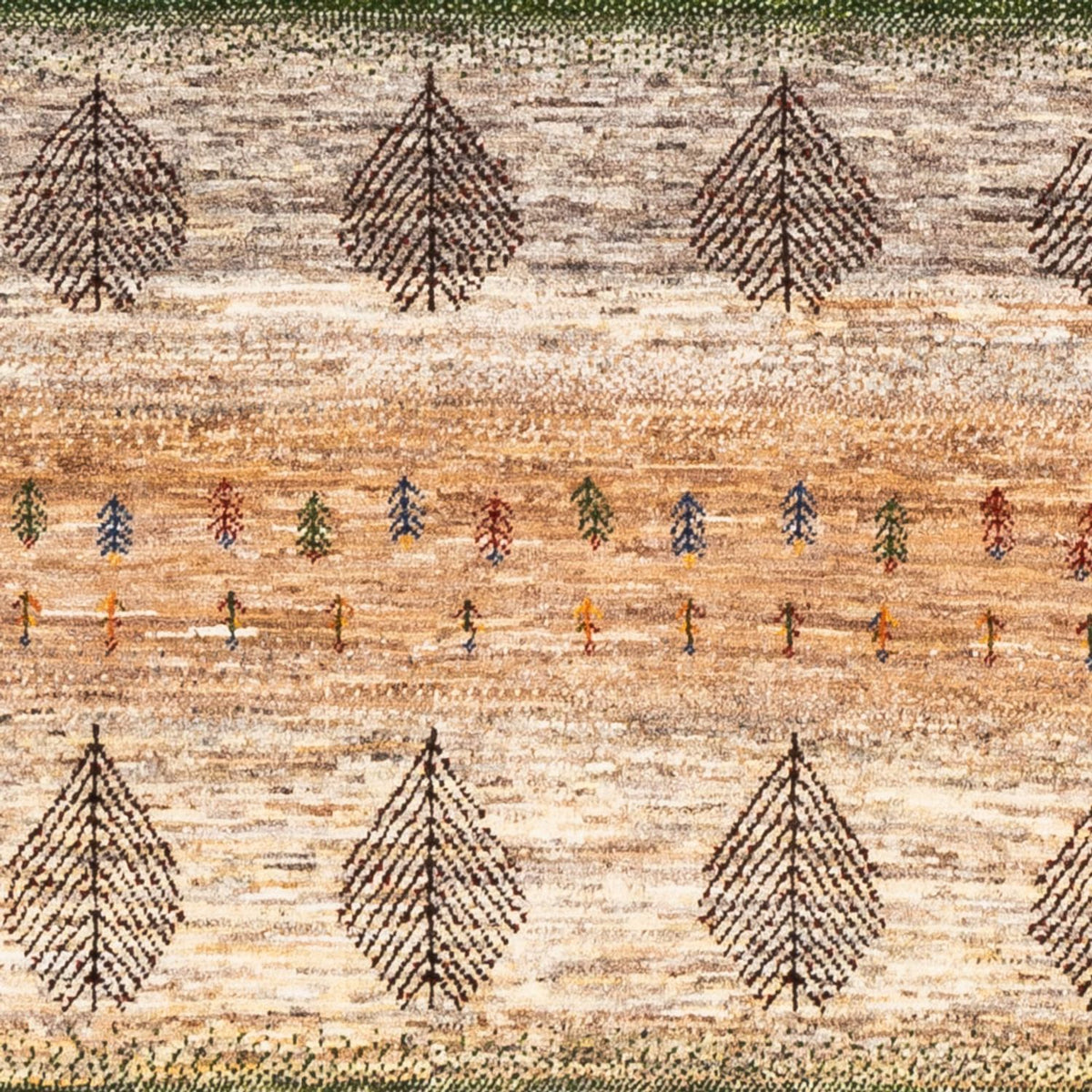 Gabbeh Tæppe - Loribaft Persisk - 174 x 117 cm - grå