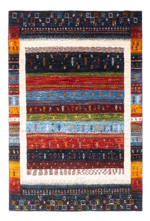 Gabbeh Tæppe - Loribaft Persisk - Royal - 156 x 105 cm - flerfarvet
