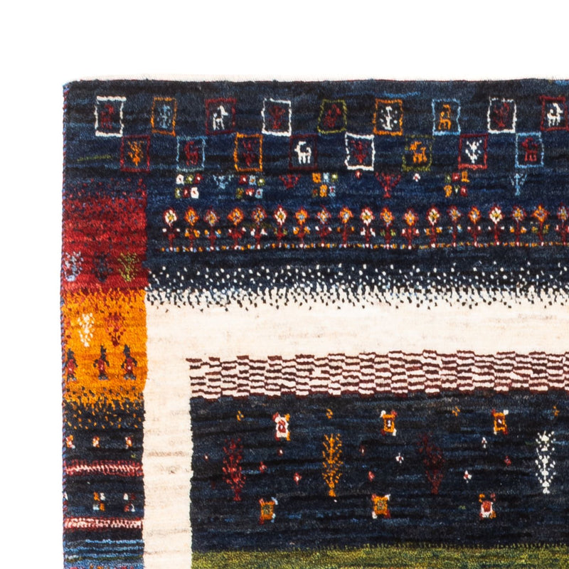 Gabbeh Tæppe - Loribaft Persisk - Royal - 156 x 105 cm - flerfarvet