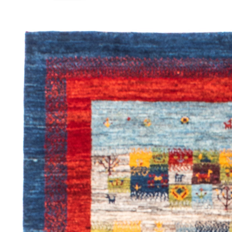 Gabbeh Tæppe - Loribaft Persisk - Royal - 141 x 107 cm - flerfarvet