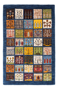 Gabbeh Tæppe - Loribaft Persisk - Royal - 132 x 86 cm - flerfarvet