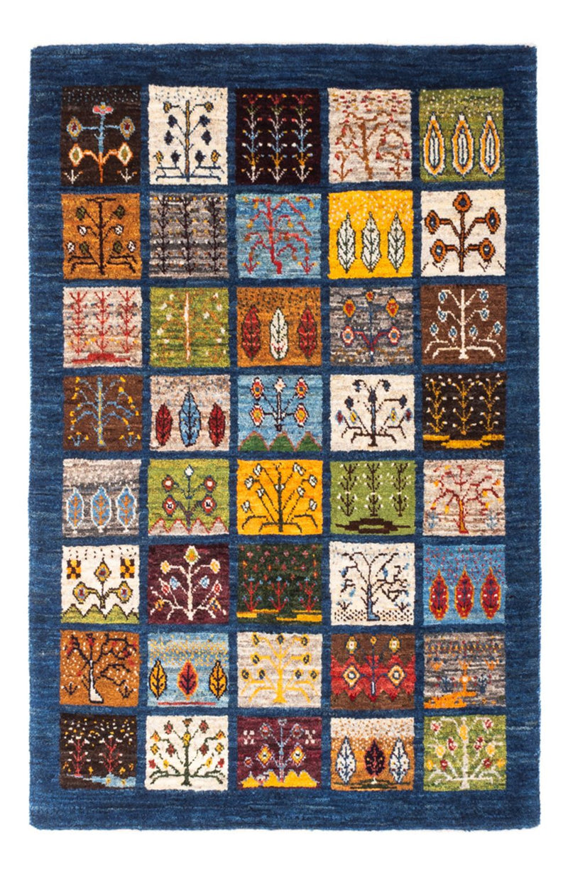 Gabbeh Tæppe - Loribaft Persisk - Royal - 132 x 86 cm - flerfarvet