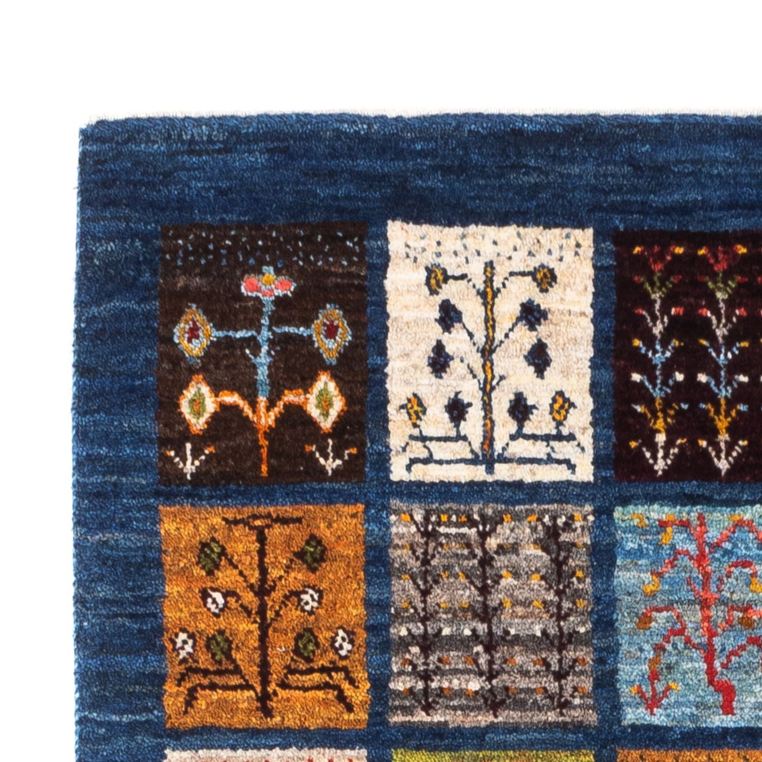 Gabbeh Tæppe - Loribaft Persisk - Royal - 132 x 86 cm - flerfarvet