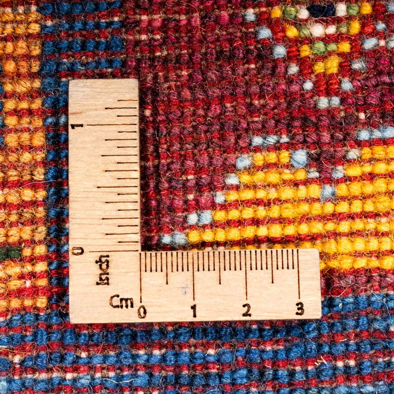 Gabbeh Tæppe - Loribaft Persisk - Royal - 132 x 86 cm - flerfarvet