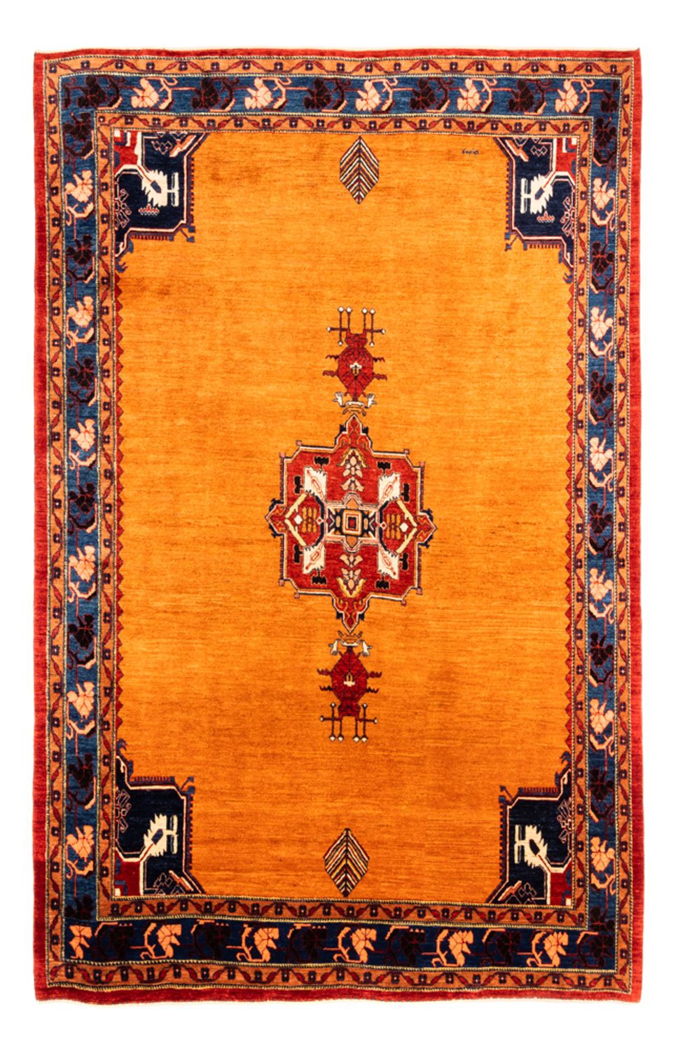 Gabbeh Tæppe - Loribaft Persisk - 300 x 210 cm - guld