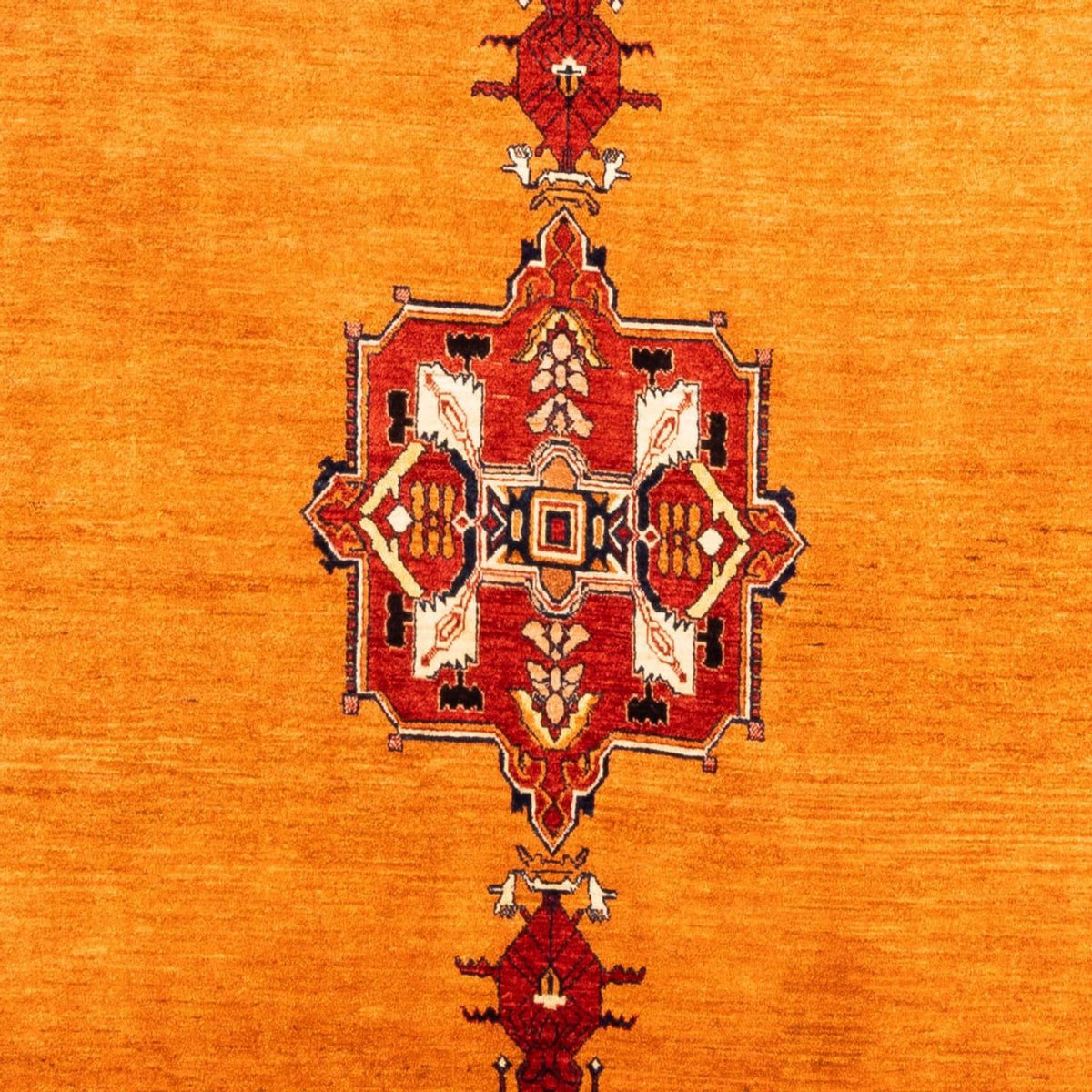 Gabbeh Tæppe - Loribaft Persisk - 300 x 210 cm - guld