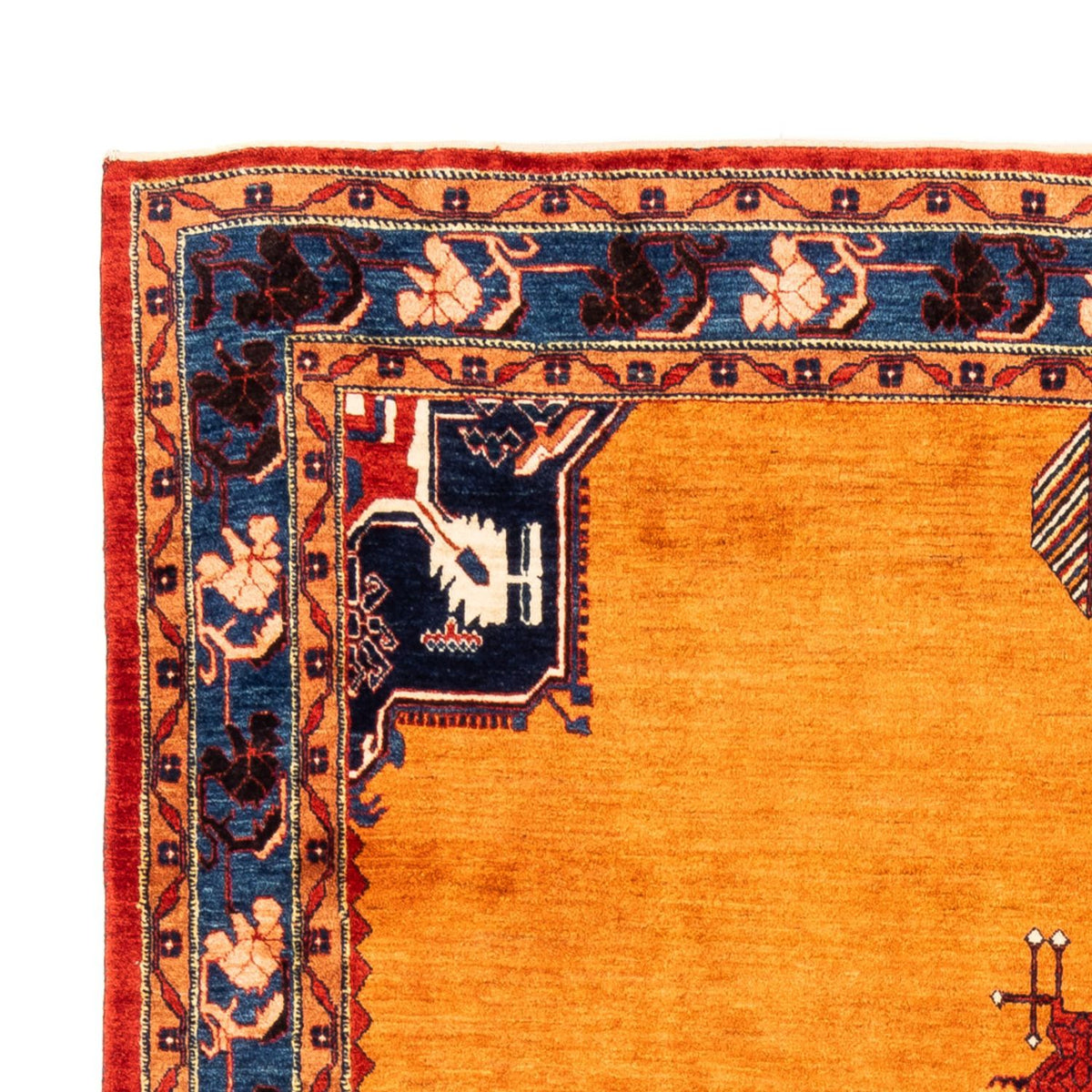 Gabbeh Tæppe - Loribaft Persisk - 300 x 210 cm - guld