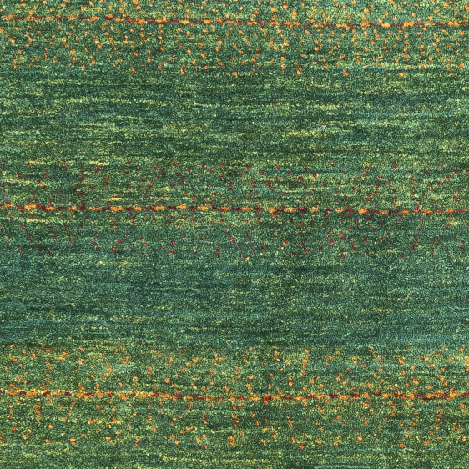 Gabbeh Tæppe - Loribaft Persisk - 122 x 80 cm - grøn