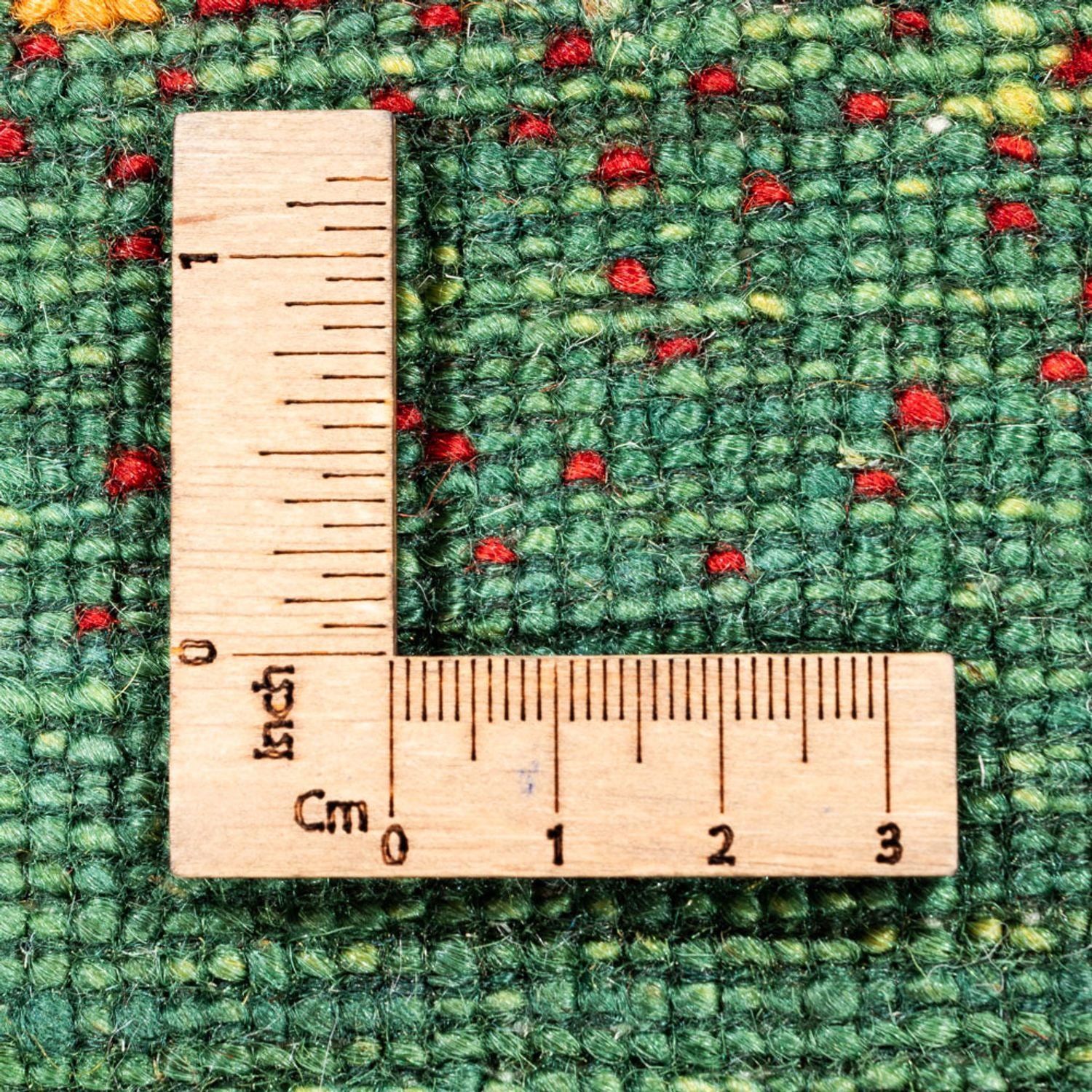 Gabbeh Tæppe - Loribaft Persisk - 122 x 80 cm - grøn
