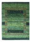 Loribaft Tæppe 100x145cm - Perserteppich Wollteppich - Rektangulær / Grøn / 100 x 145 cm Rektangulær
