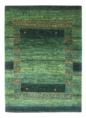 Gabbeh Tæppe - Loribaft Persisk - 145 x 100 cm - grøn