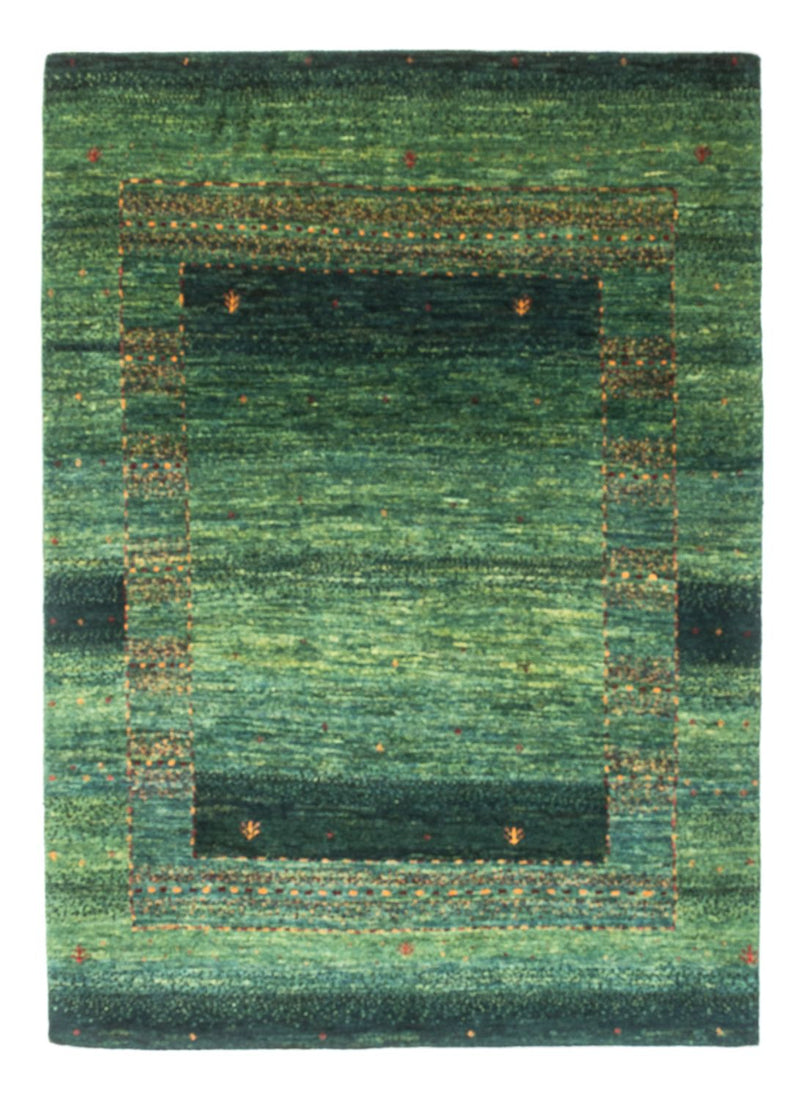 Gabbeh Tæppe - Loribaft Persisk - 145 x 100 cm - grøn