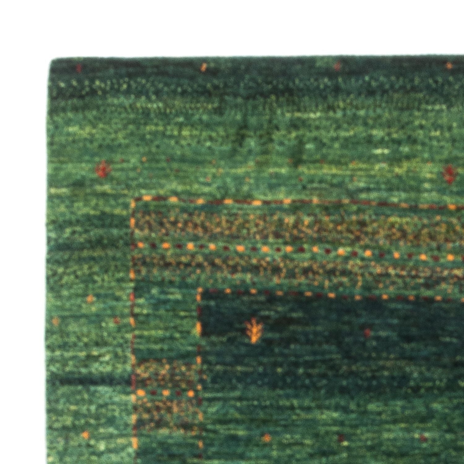 Gabbeh Tæppe - Loribaft Persisk - 145 x 100 cm - grøn