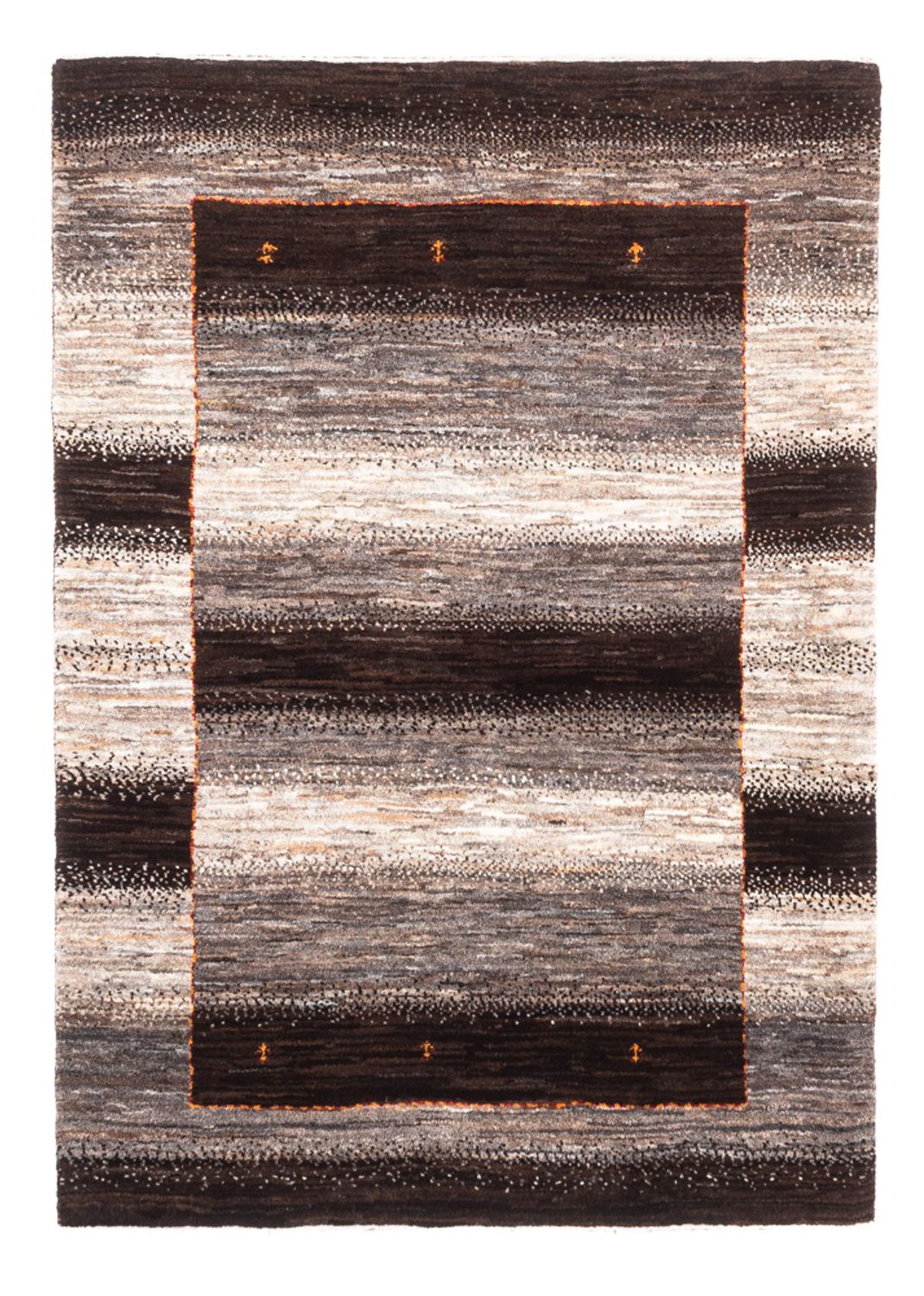 Gabbeh Tæppe - Loribaft Persisk - 122 x 88 cm - natur