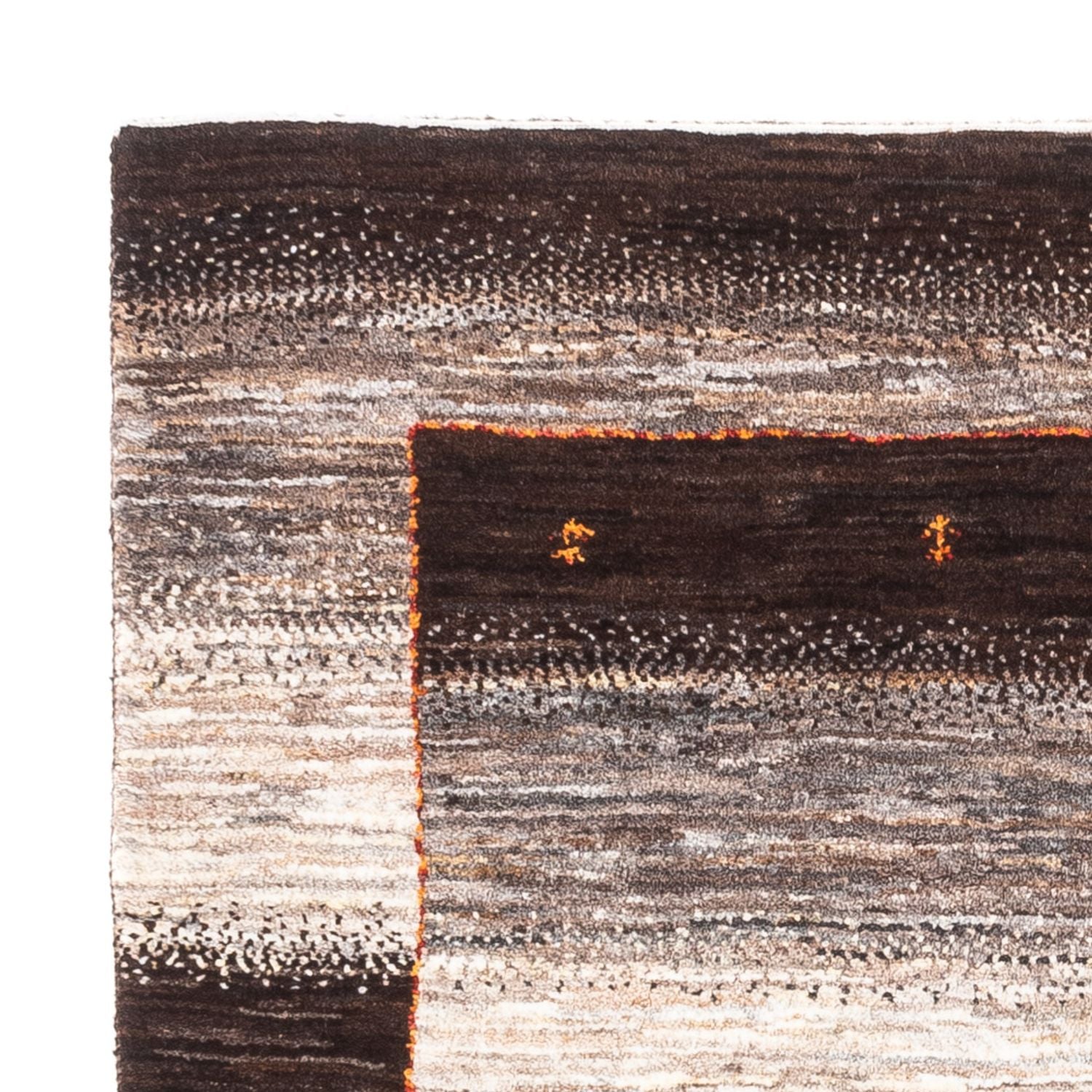 Gabbeh Tæppe - Loribaft Persisk - 122 x 88 cm - natur