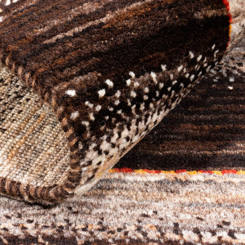 Gabbeh Tæppe - Loribaft Persisk - 122 x 88 cm - natur