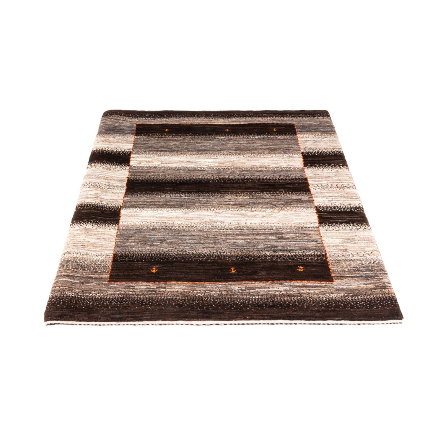Gabbeh Tæppe - Loribaft Persisk - 122 x 88 cm - natur