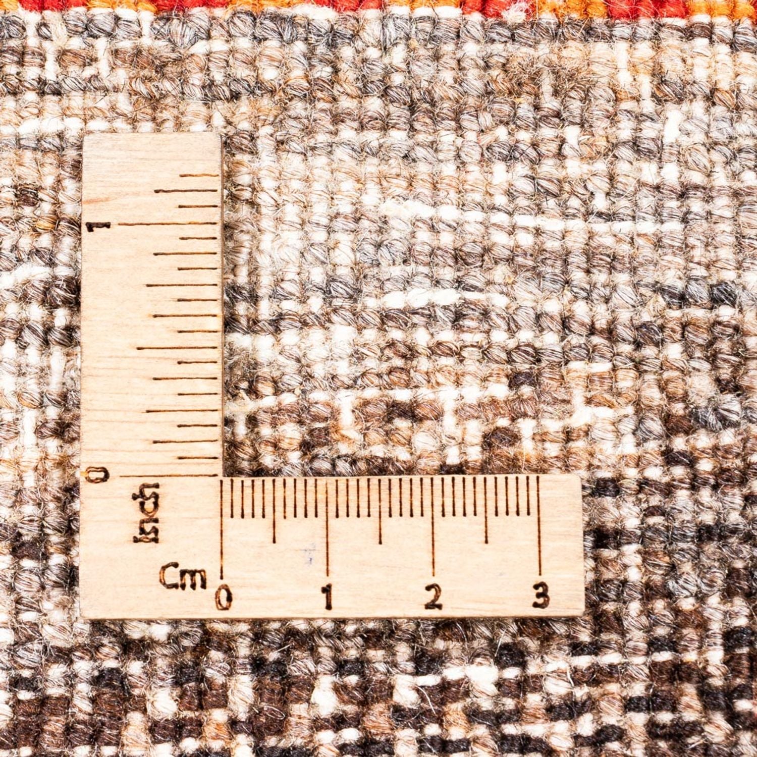 Gabbeh Tæppe - Loribaft Persisk - 122 x 88 cm - natur