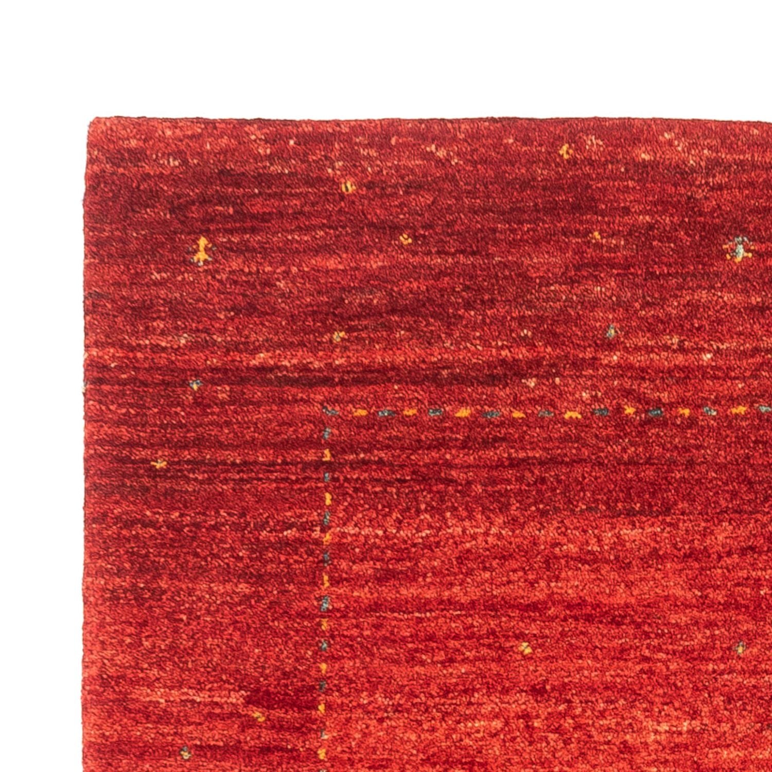 Gabbeh Tæppe - Loribaft Persisk - 125 x 85 cm - rød