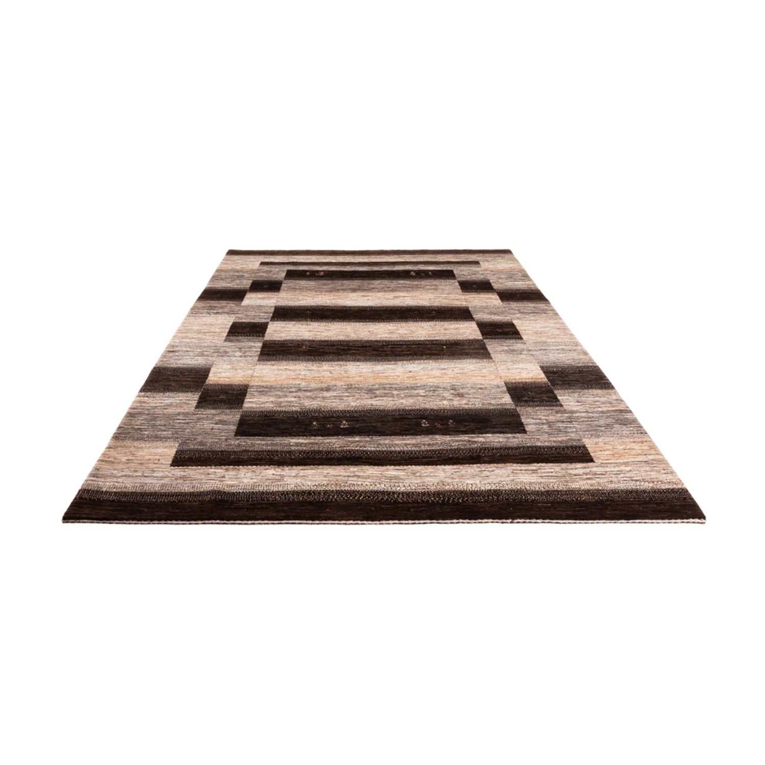 Gabbeh Tæppe - Loribaft Persisk - 311 x 208 cm - brun