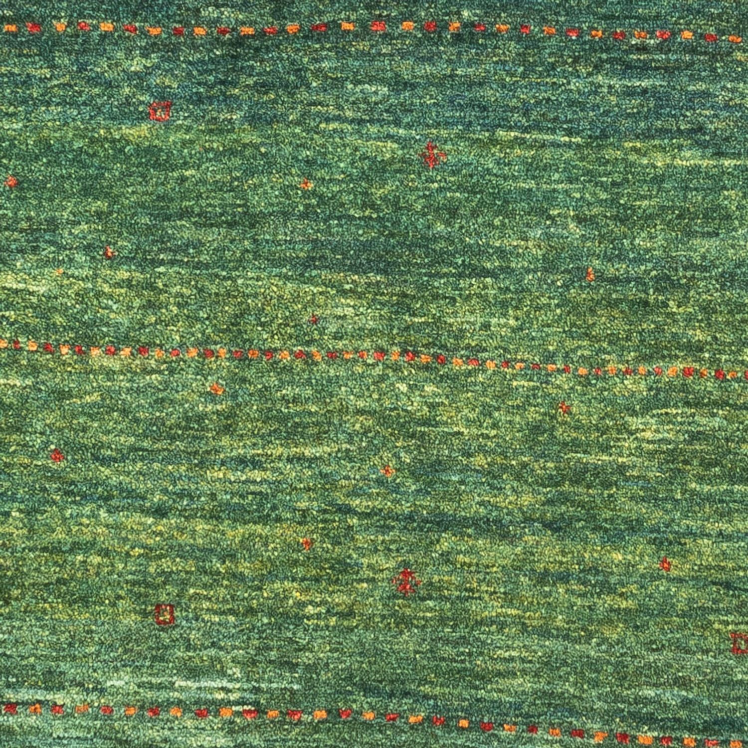 Gabbeh Tæppe - Loribaft Persisk - 132 x 90 cm - grøn