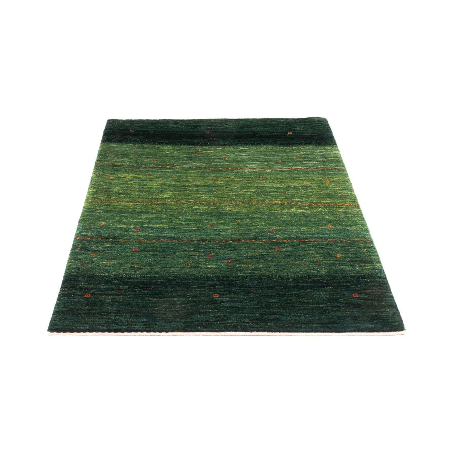 Gabbeh Tæppe - Loribaft Persisk - 132 x 90 cm - grøn