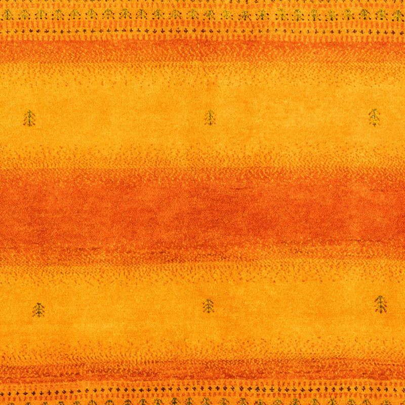 Gabbeh Tæppe - Loribaft Persisk - 200 x 154 cm - guld