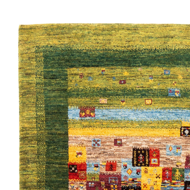 Gabbeh Tæppe - Loribaft Persisk - Royal - 196 x 148 cm - grøn