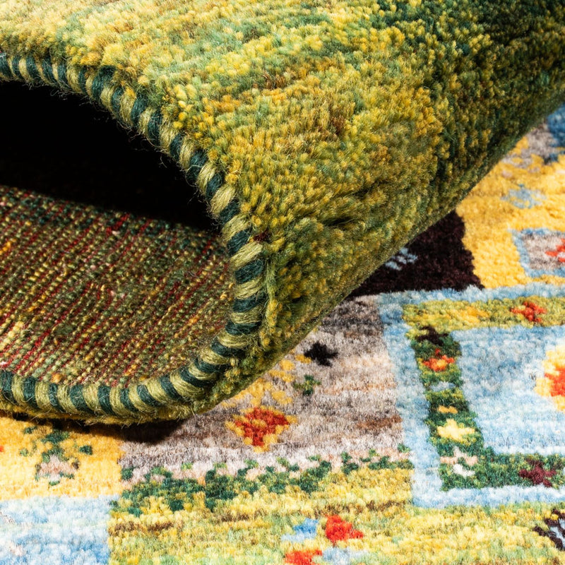 Gabbeh Tæppe - Loribaft Persisk - Royal - 196 x 148 cm - grøn