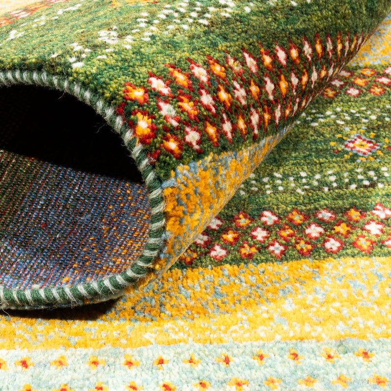 Gabbeh Tæppe - Loribaft Persisk - Royal - 220 x 152 cm - grøn