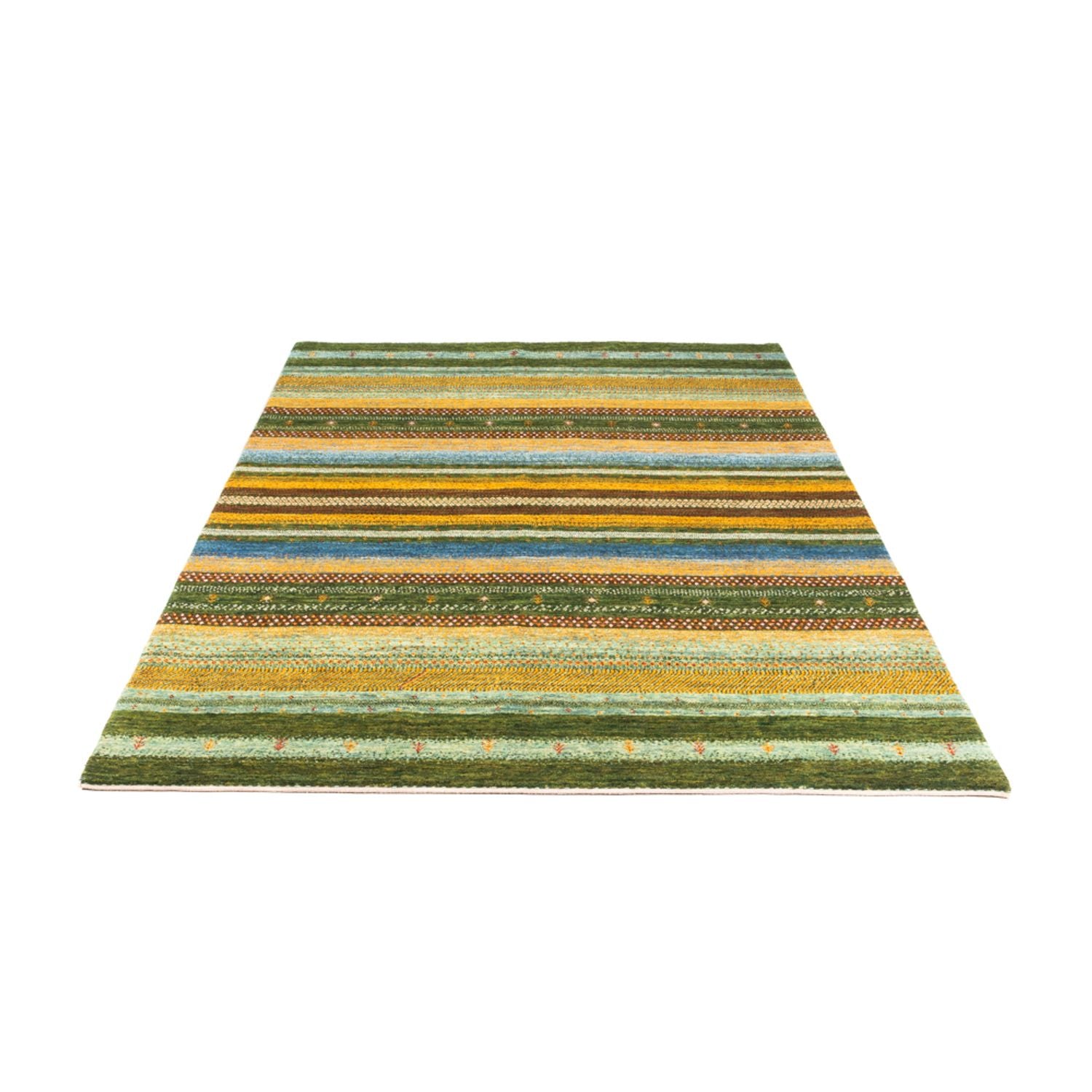 Gabbeh Tæppe - Loribaft Persisk - Royal - 220 x 152 cm - grøn