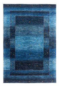 Gabbeh Tæppe - Loribaft Persisk - 210 x 146 cm - blå