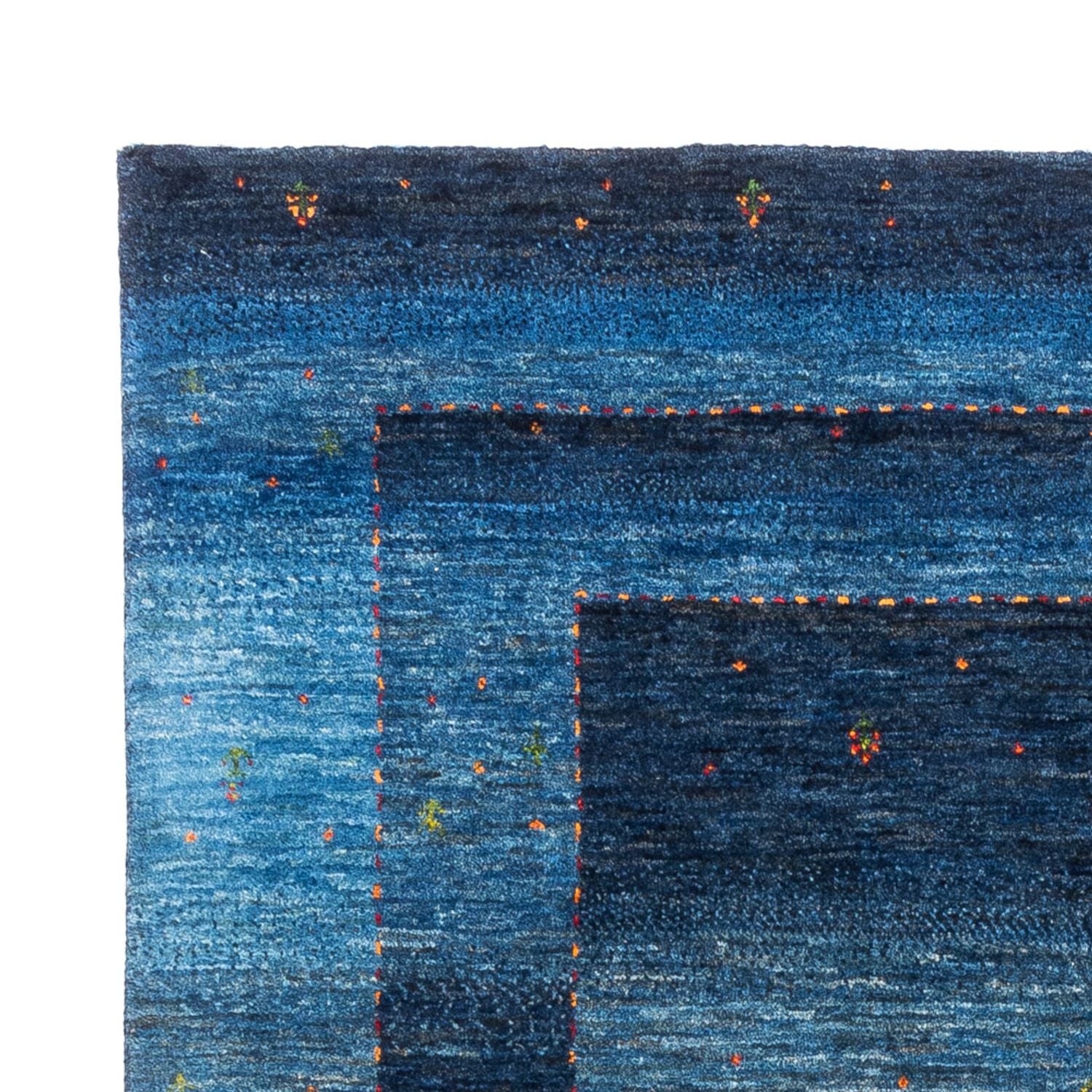 Gabbeh Tæppe - Loribaft Persisk - 210 x 146 cm - blå