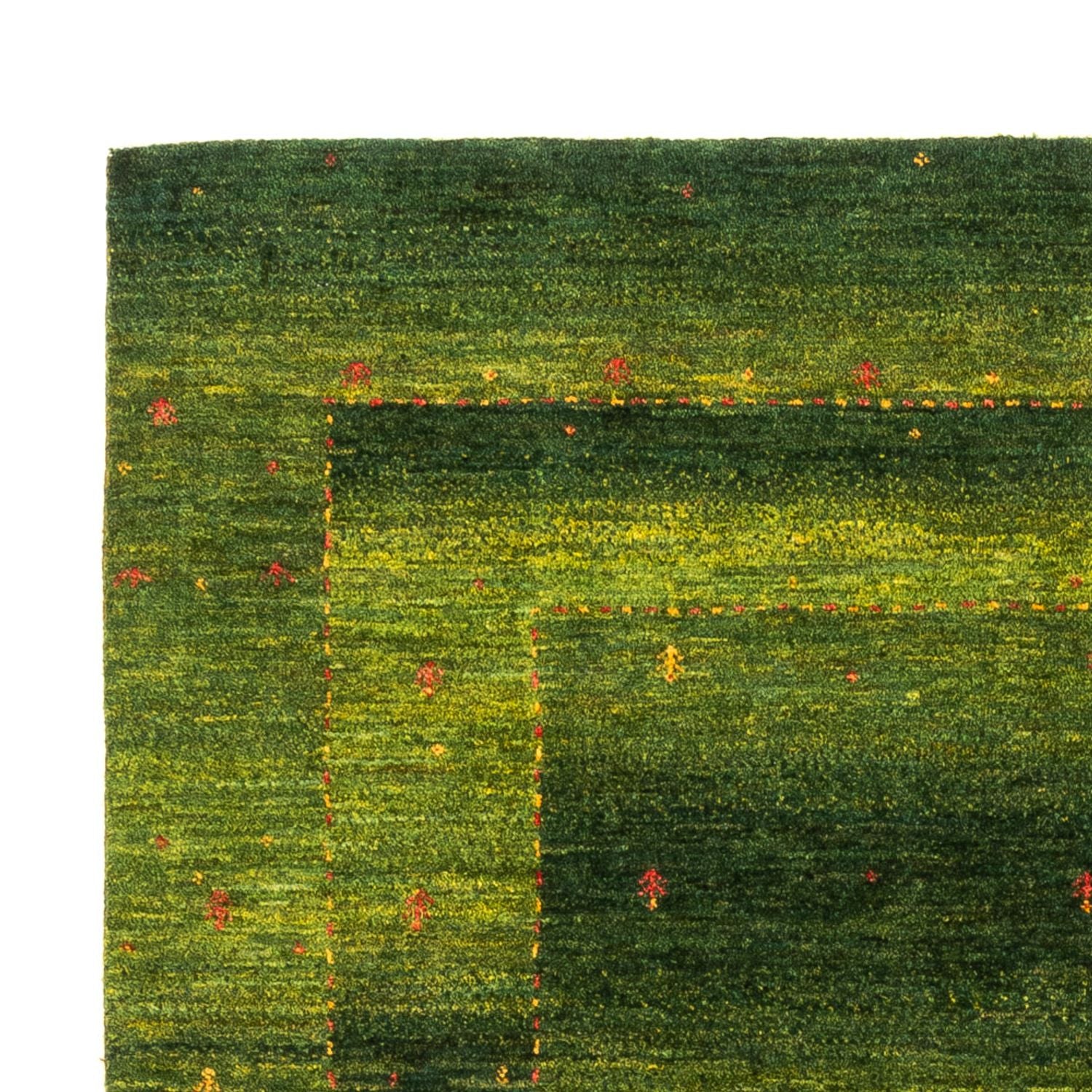 Gabbeh Tæppe - Loribaft Persisk - 200 x 150 cm - grøn
